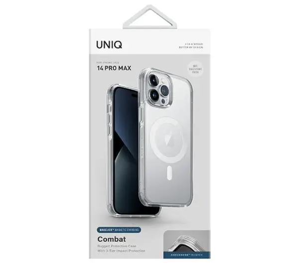 UNIQ Magclick Charging do iPhone 14 Pro Max Przeźroczysty