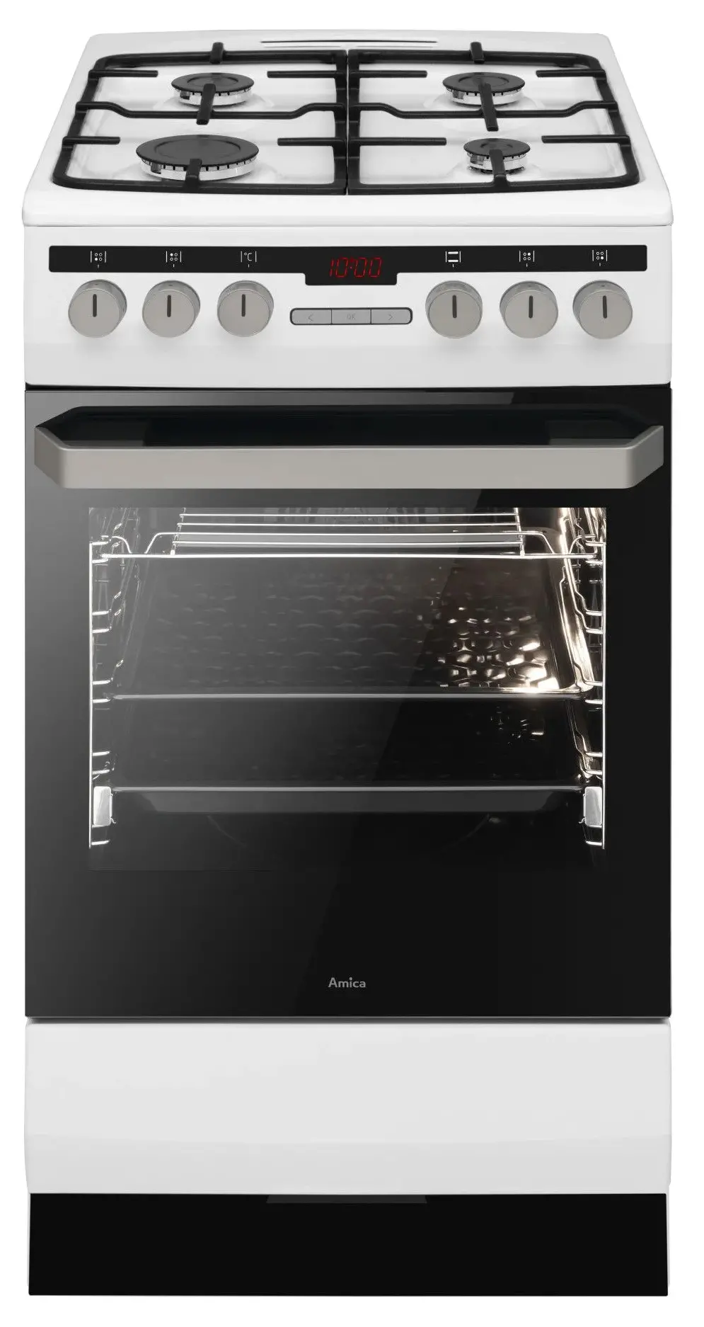 Kuchnia gazowo-elektryczna Amica 58GES2.33HZpTaDpAF(W) Termoobieg