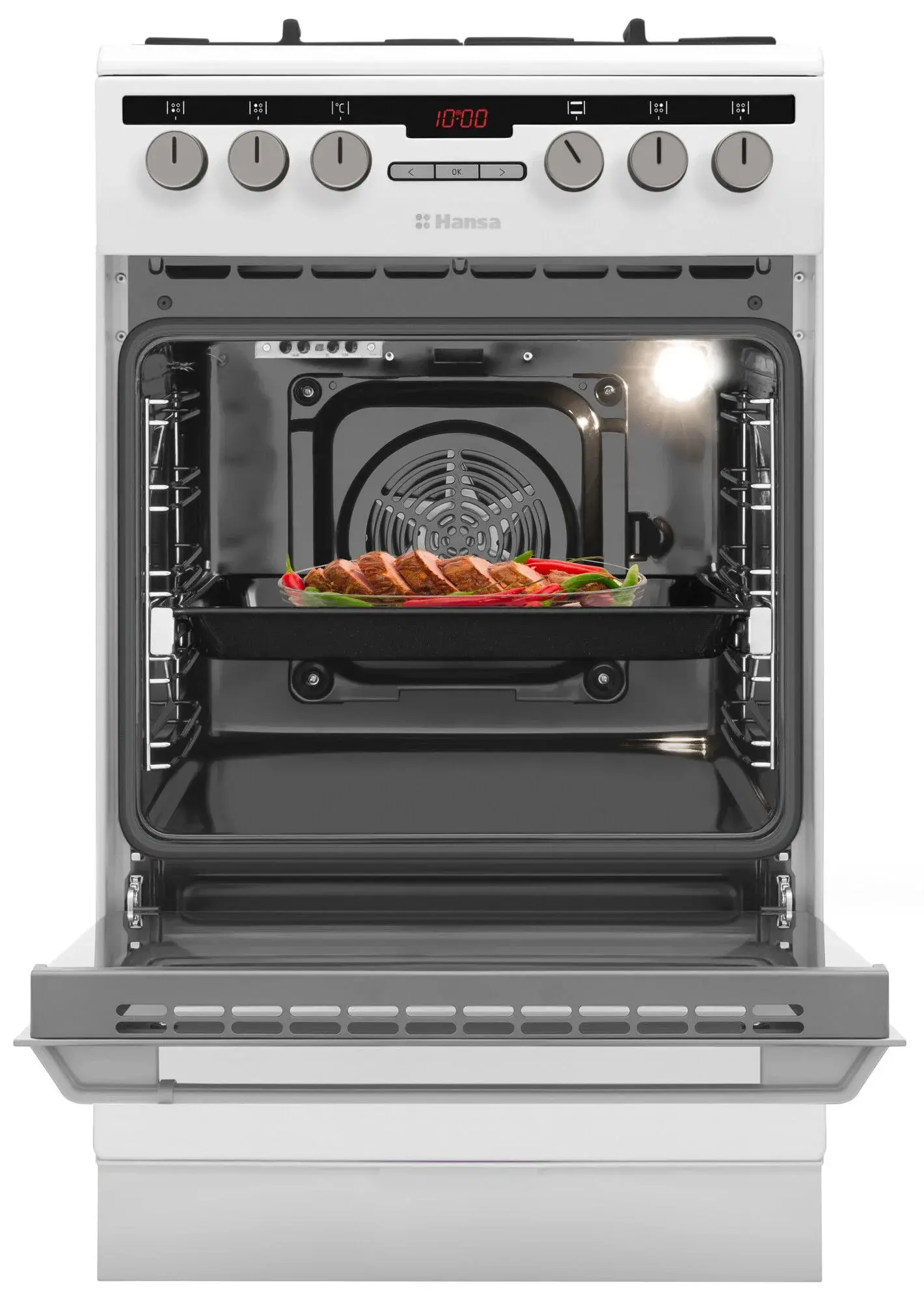 фото Комбінована плита Amica 58GES2.33HZpTaDpFA(W)