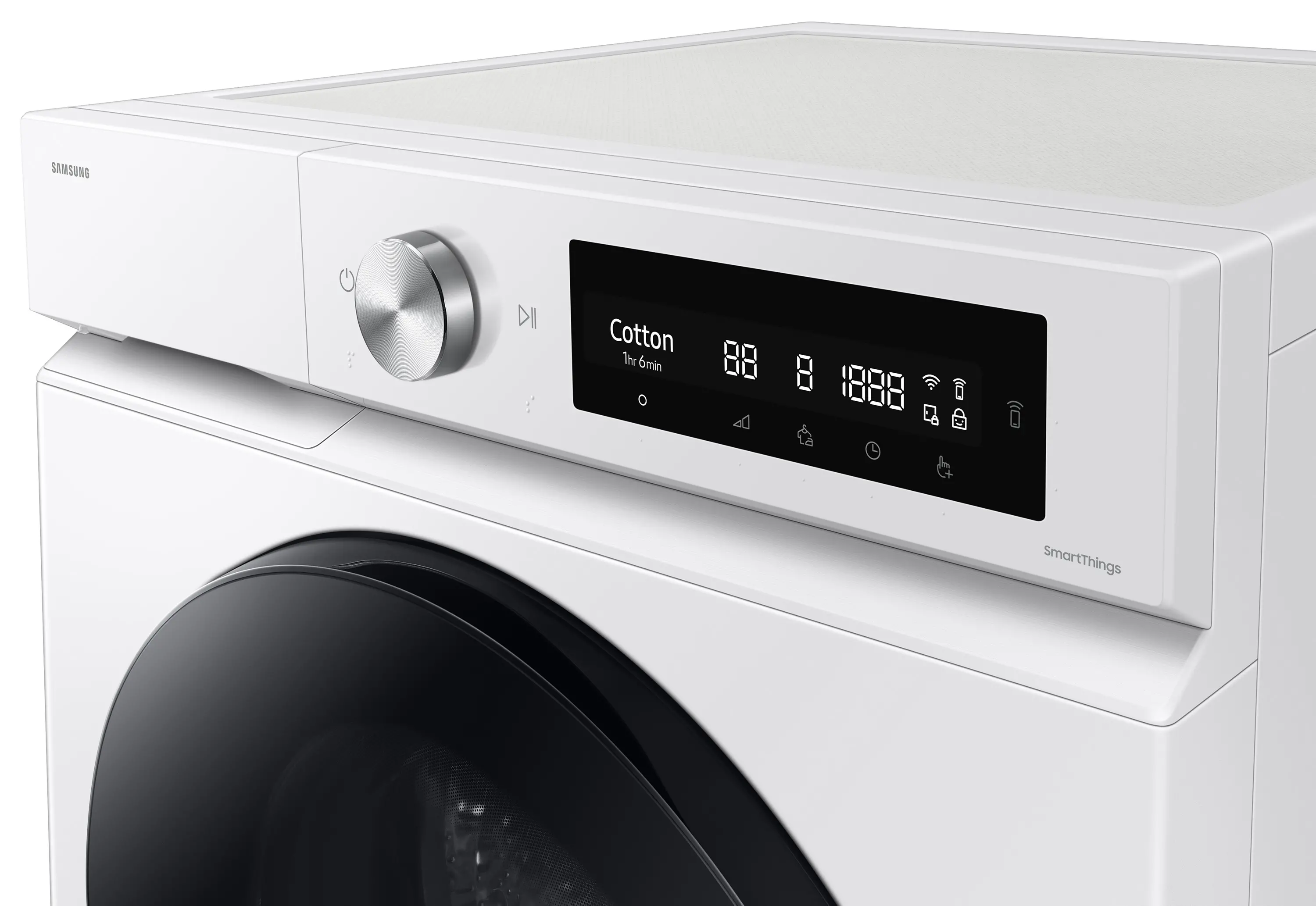 фото Прально-сушильна машина автоматична Samsung Bespoke AI WD90DB7B85GWU4