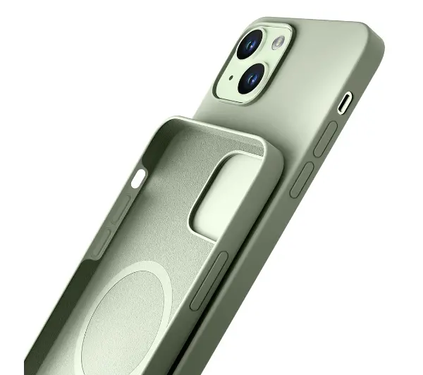 3mk Hardy Silicone MagCase do iPhone 15 Zielony