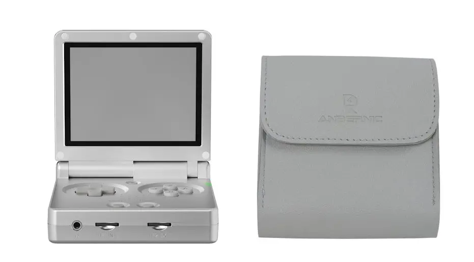 Konsola Anbernic RG35XX SP Srebrny + Etui