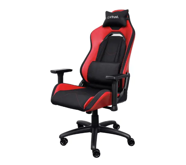 Trust GXT 714R Ruya Gamingowy do 150kg Tkanina Skóra ECO Czerwony - Kup na Raty - RRSO 0%