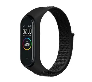 Beline do Mi Band 7/6/5/4/3 NylonLoop Czarny