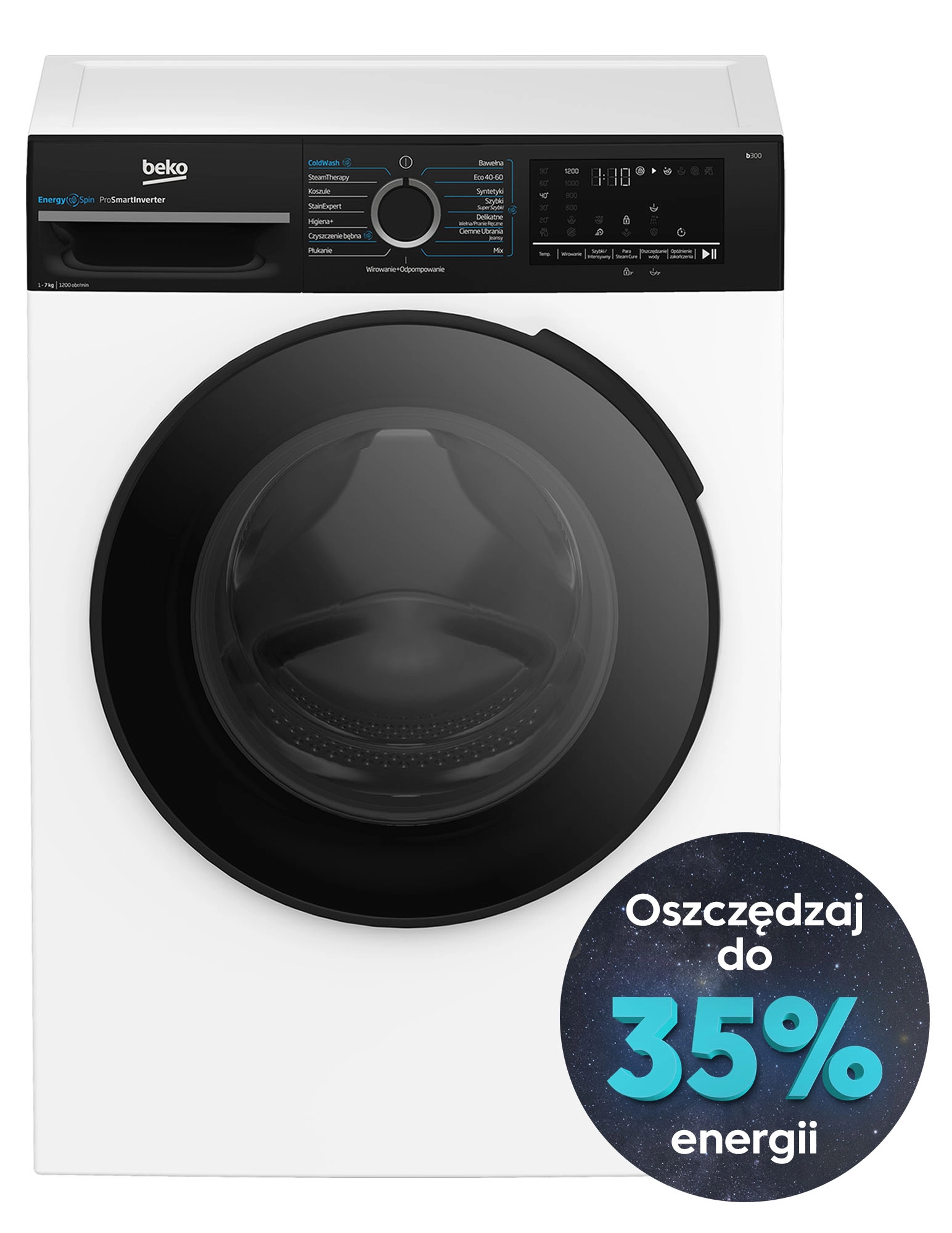 фото Пральна машина автоматична Beko BM3WFU47215WBDC