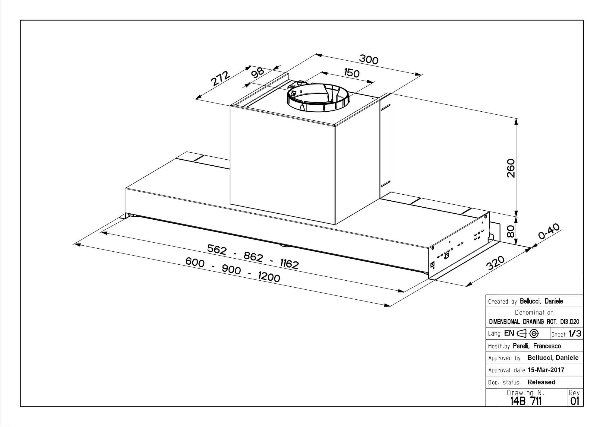 фото Витяжка вбудована Faber In-Nova Comfort X A90/2 Inox