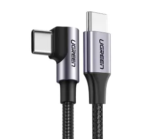 UGREEN USB-C do USB-C US255 60W kątowy Czarny