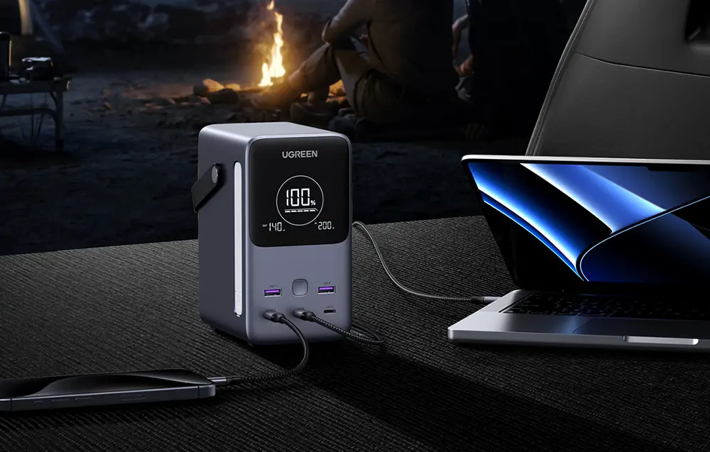 фото Зовнішній акумулятор (павербанк) Ugreen PB770 48000mAh 300W Grey