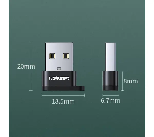 UGREEN US280 USB-C do USB-A Czarny
