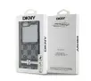 Etui DKNY Chequered Pattern Printed Stripes do Galaxy Z Flip 6 Czarny