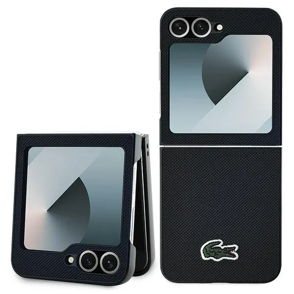 Etui Lacoste TPU Casing do Z Flip 6 Czarny