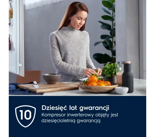 Electrolux 600 ENT6NE18S Zamrażarka No Frost 177,2cm Szuflada z kontrolą wilgotności - Kup na Raty - RRSO 0%