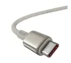 Kabel Baseus USB-C do USB-C Tungsten Gold 100W 1m Złoty