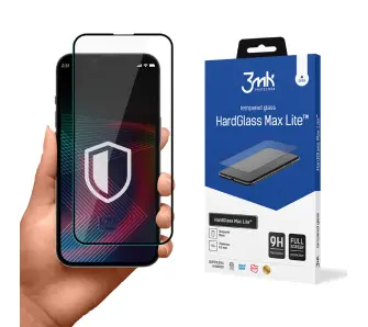 Szkło hartowane 3mk Hardglass Max Lite Black do Apple iPhone 13 Pro Max/14 Plus