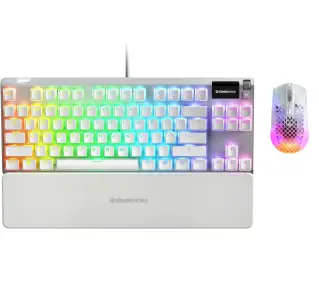 SteelSeries Apex 7 TKL Ghost QX2 RGB Red + Aerox 3 Wireless Ghost - Kup na Raty - RRSO 0%
