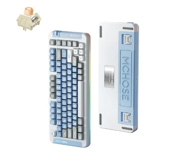 MCHOSE MC-X75-5 Icy Creamsicle Switch Niebiesko-szary - Kup na Raty - RRSO 0%