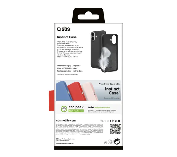 SBS Instinct do iPhone 16 Plus Czarny