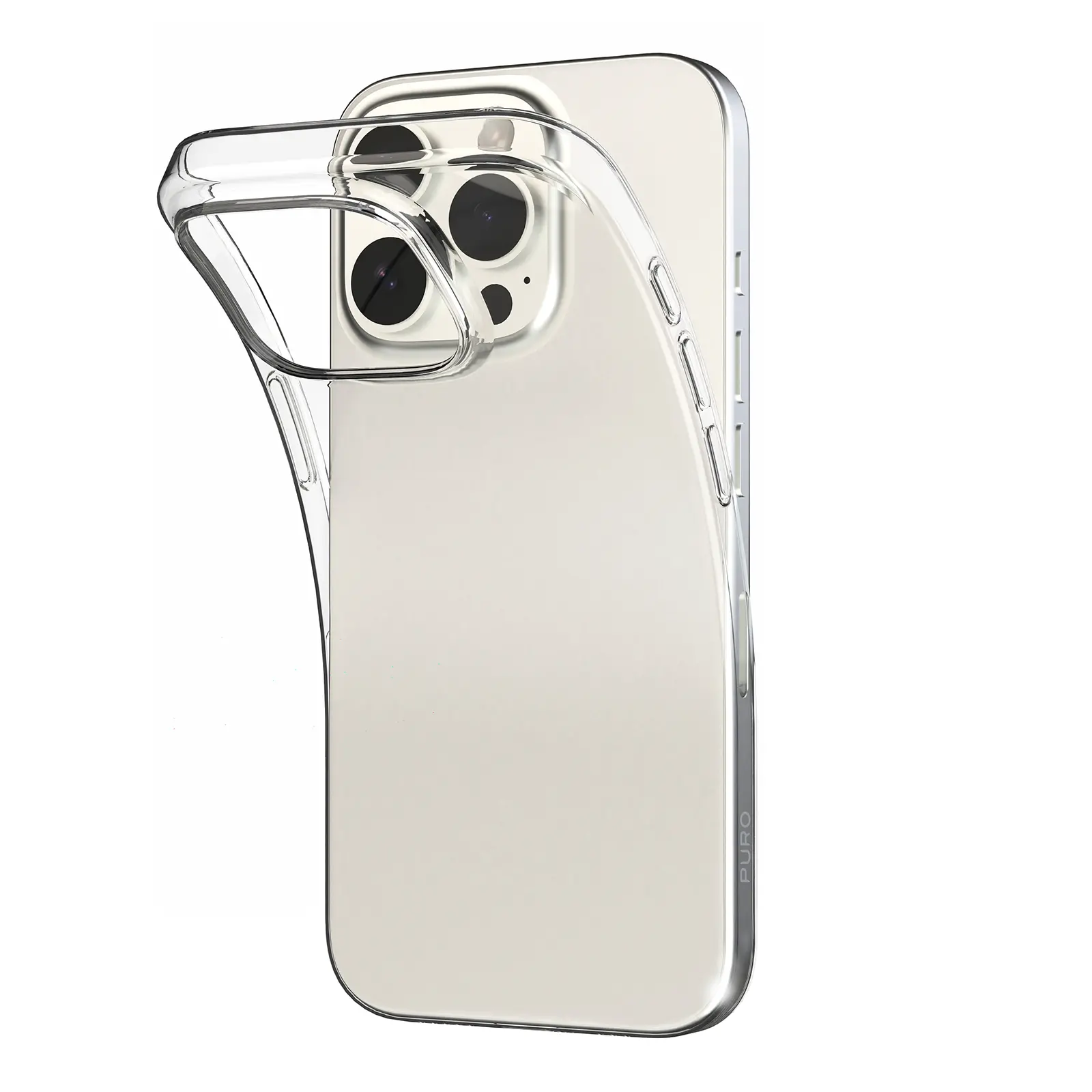 Etui Puro Cover 0.3 Nude do iPhone 16 Pro Przezroczysty