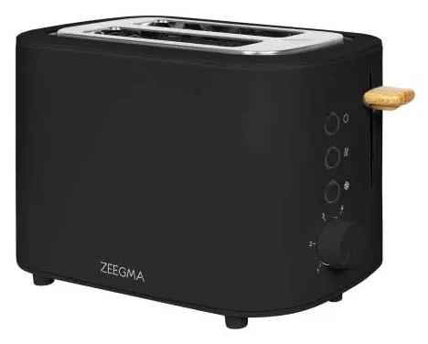 Toster Zeegma Tostee Black Wood Rozmrażanie 500W
