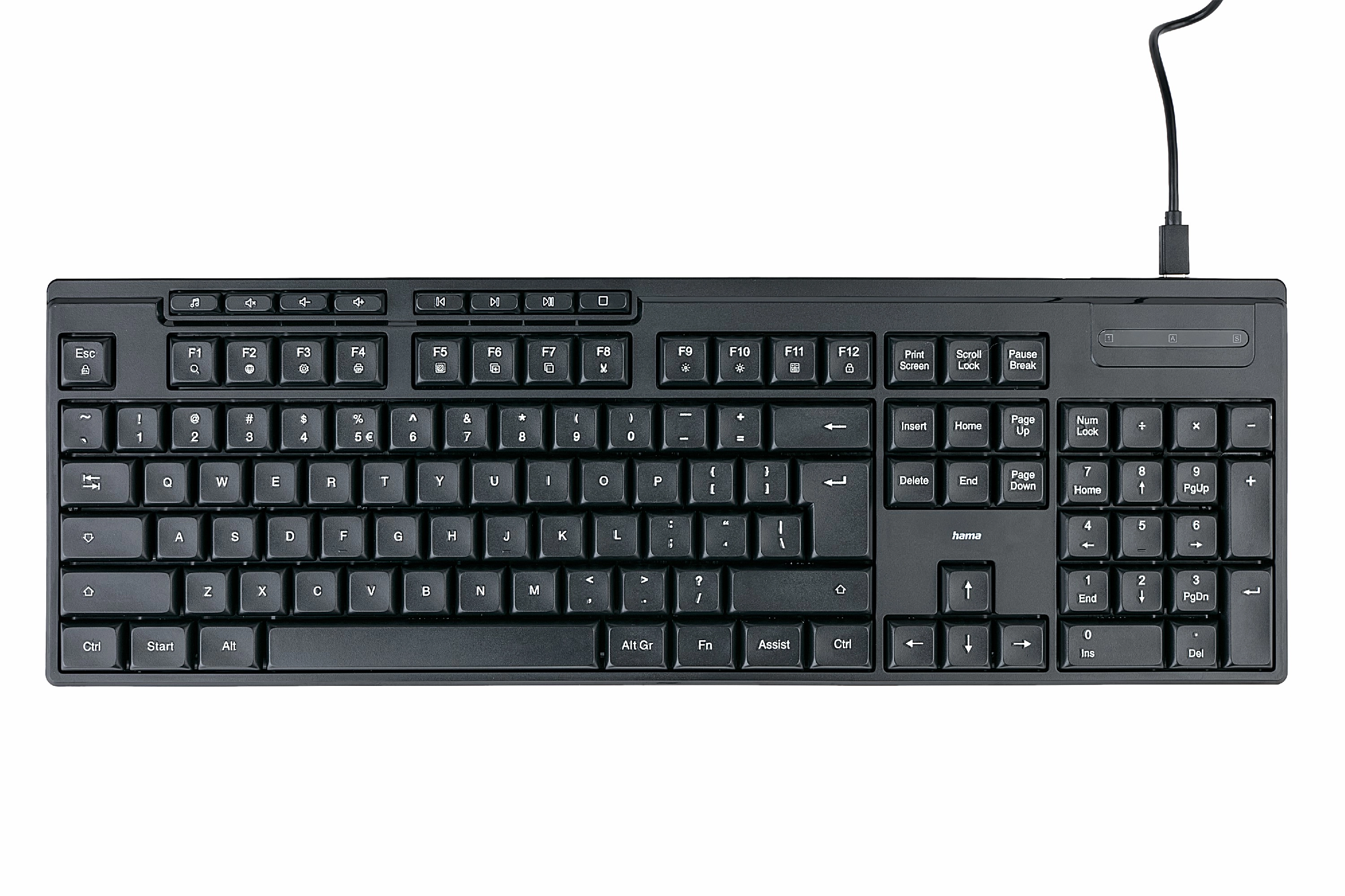 Klawiatura membranowa Hama CK-200 Czarny