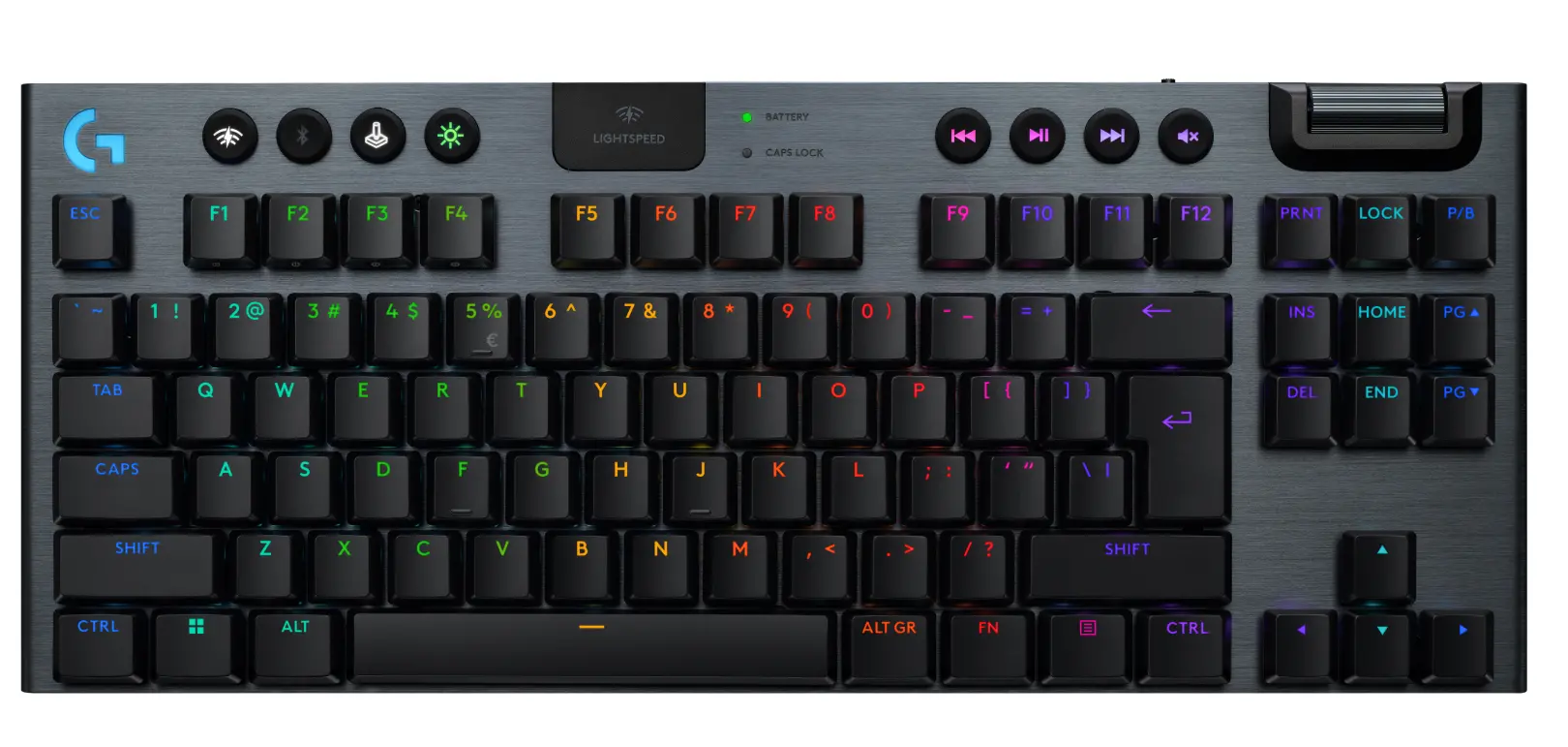 Klawiatura mechaniczna Logitech G915 X Lightspeed TKL Tactile US INTL Czarny