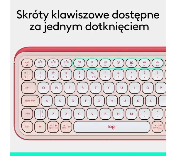 Logitech POP Icon Keys Różowy