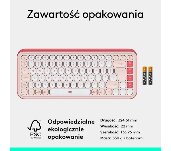 Logitech POP Icon Keys Różowy