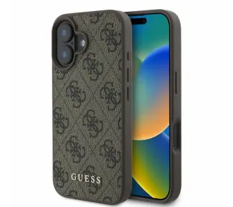 Etui Guess 4G Classic do iPhone 16 Plus Brązowy