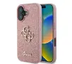 Etui Guess hardcase Fixed Glitter Big 4G do iPhone 16 Różowy