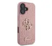 Etui Guess hardcase Fixed Glitter Big 4G do iPhone 16 Różowy