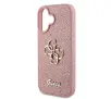 Etui Guess hardcase Fixed Glitter Big 4G do iPhone 16 Różowy