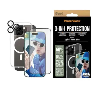 Etui PanzerGlass Bundle 3w1 do iPhone 16 Pro