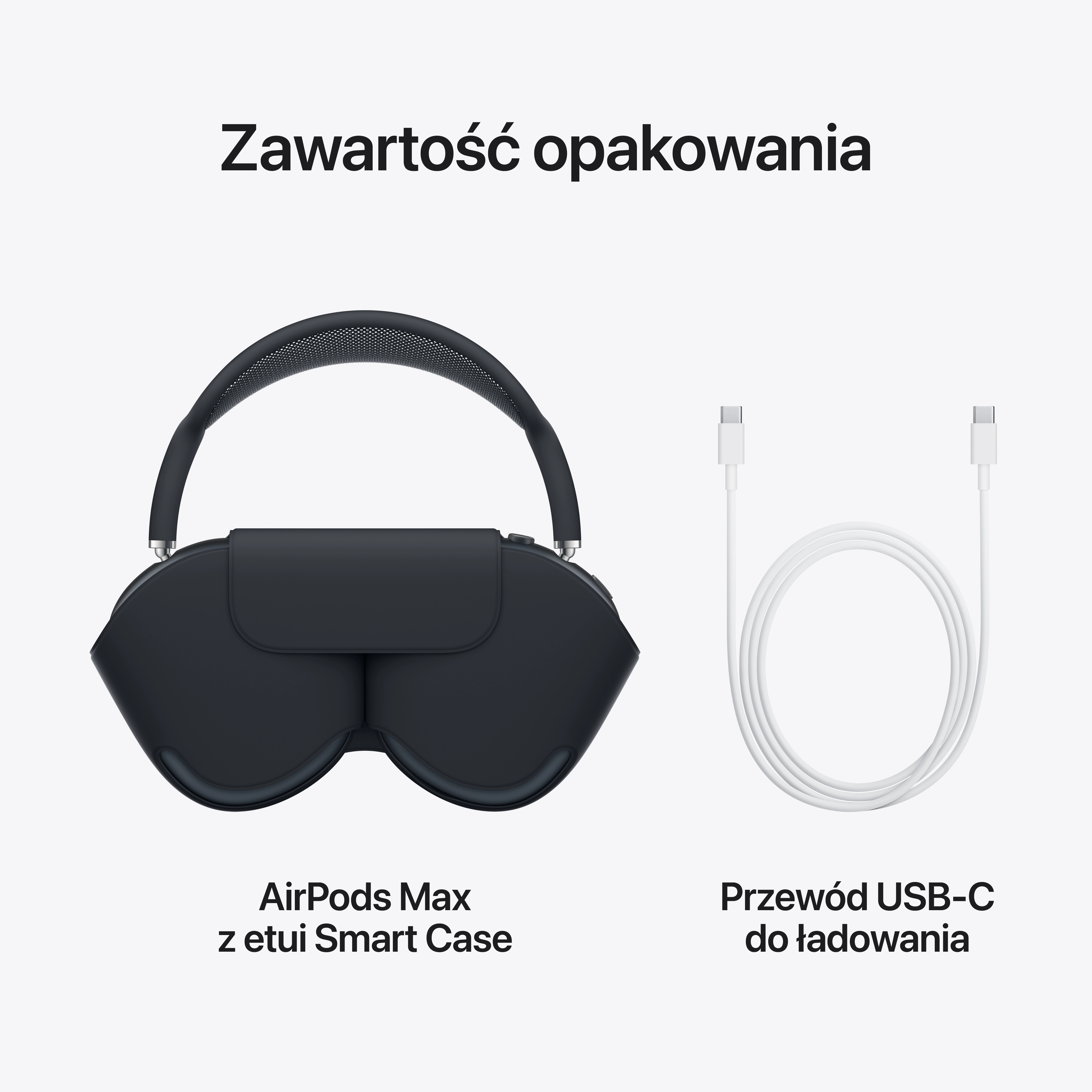 Apple AirPods Max USB-C Nauszne Bluetooth 5.0 Księżycowa