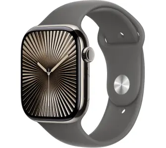 Apple Watch Series 10 GPS + Cellular koperta 42mm tytan naturalny pasek sportowy górska szarość M/L