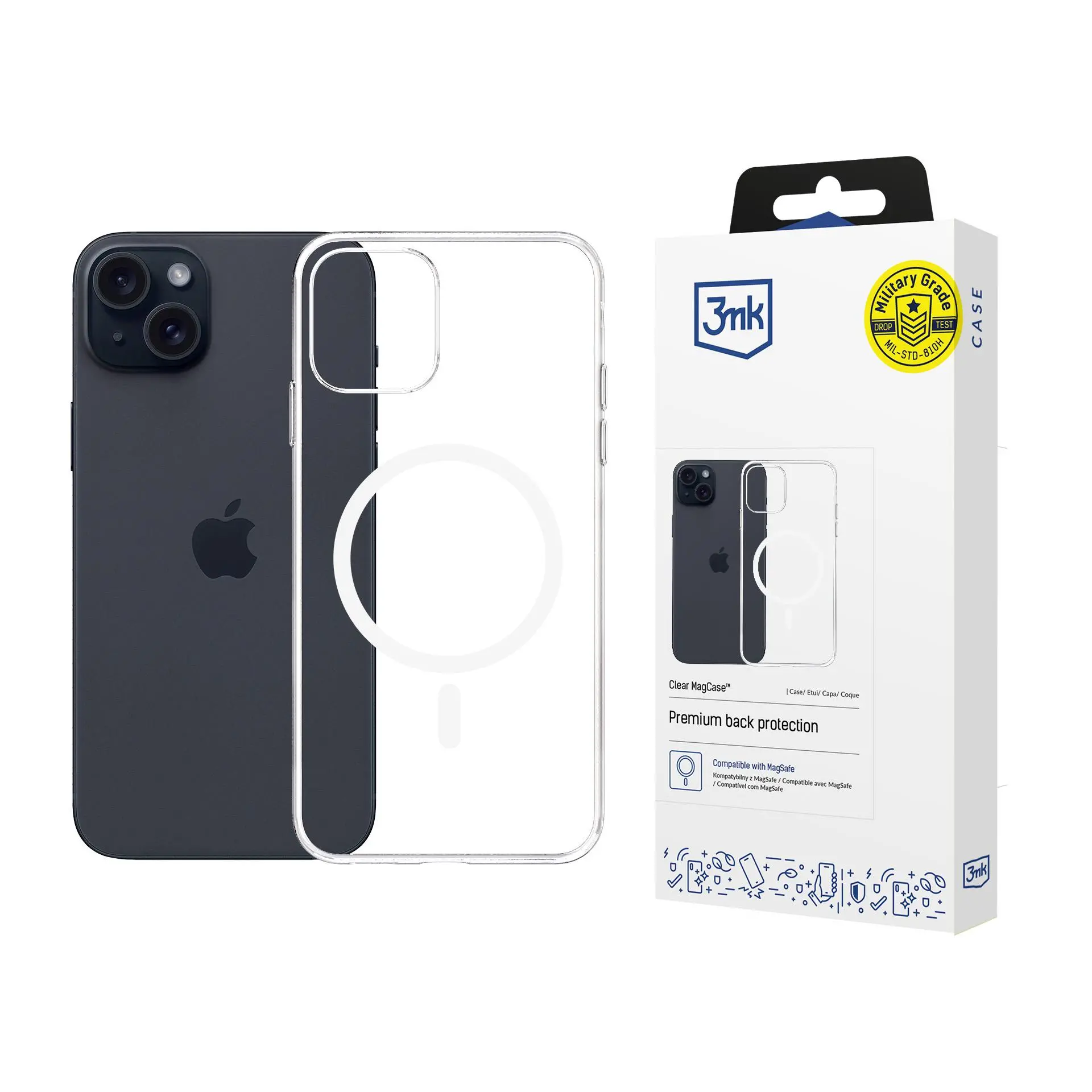 Etui 3mk Clear Magcase do iPhone 15 Przezroczysty