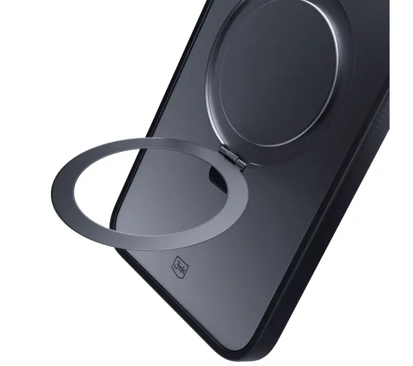3mk Smoke Case Mag&Stand do iPhone 16 Czarny