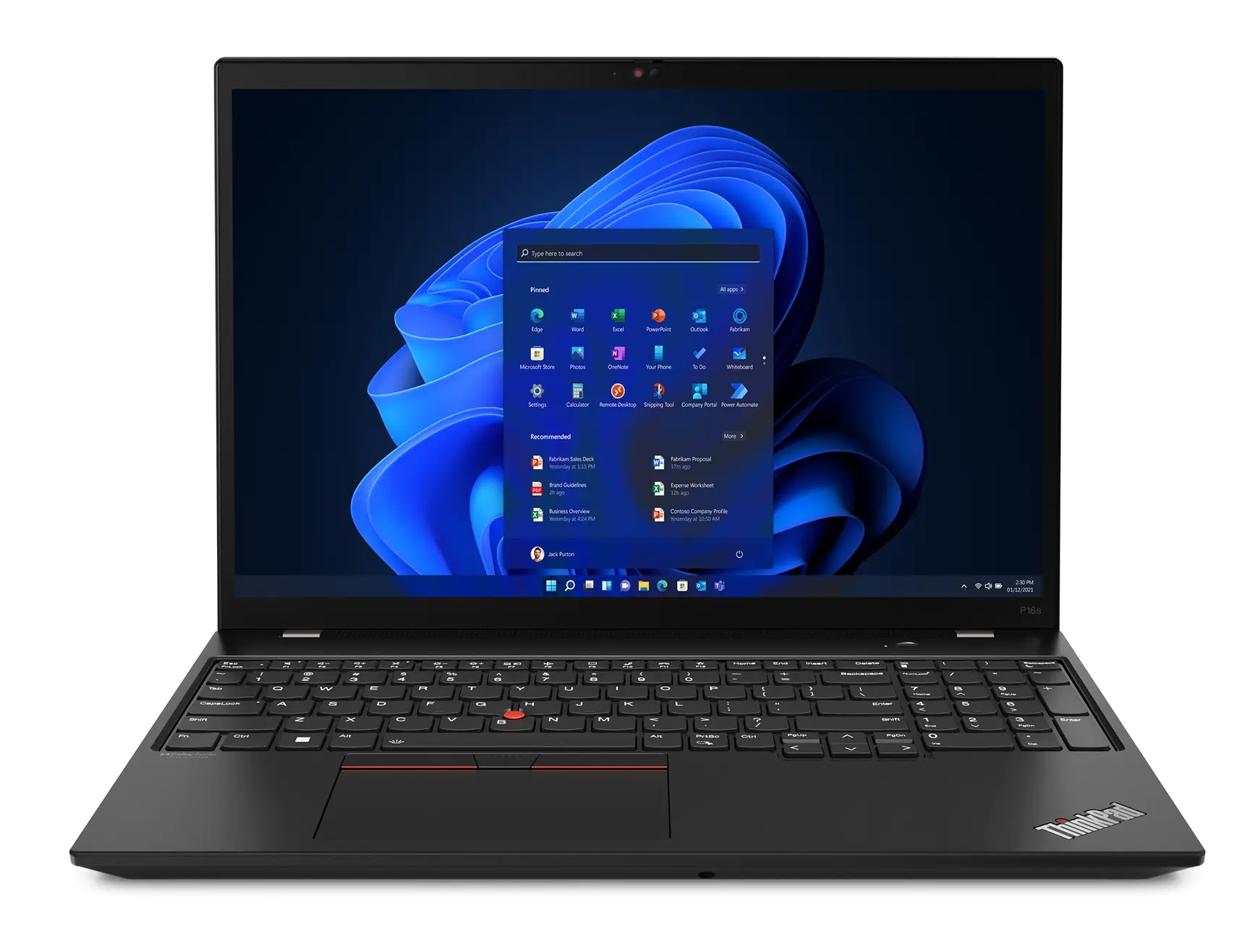 Laptop Lenovo ThinkPad P16s Gen 2 16" R5 7540U 16GB RAM 512GB Dysk SSD Win11 Pro Czarny