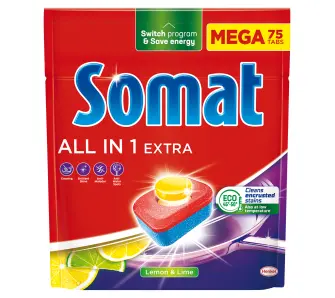 Tabletki do zmywarki Somat All in 1 Extra Lemon 75szt.