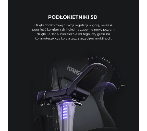 Anda Seat Kaiser 4 XL Gamingowy do 200kg Skóra Eco Bordowy - Kup na Raty - RRSO 0%
