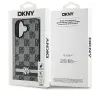 Etui DKNY Checkered Pattern & Printed Stripes do iPhone 16 Czarny