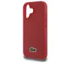 Etui Lacoste Iconic Petit Pique Woven Logo do iPhone 16 Czerwony