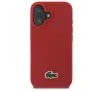 Etui Lacoste Iconic Petit Pique Woven Logo do iPhone 16 Czerwony