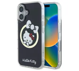 Etui Hello Kitty IML Fun bow MagSafe do iPhone 16 Czarny