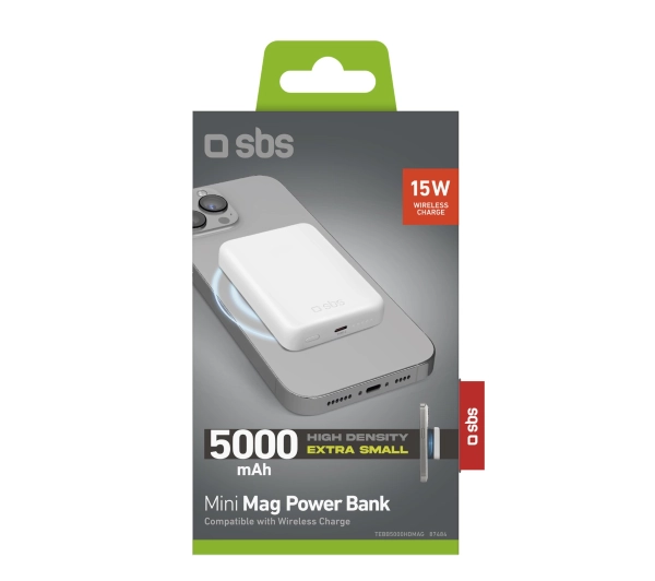 SBS TEBB5000HDMAG 5000mAh PD 20W MagSafe Biały