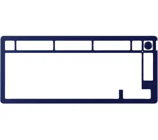 HyperX Alloy Rise 75 Gaming Top Plate Granatowy