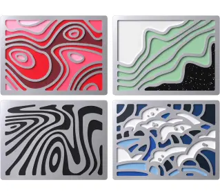 HyperX Abstract Magnetic Gaming Badges