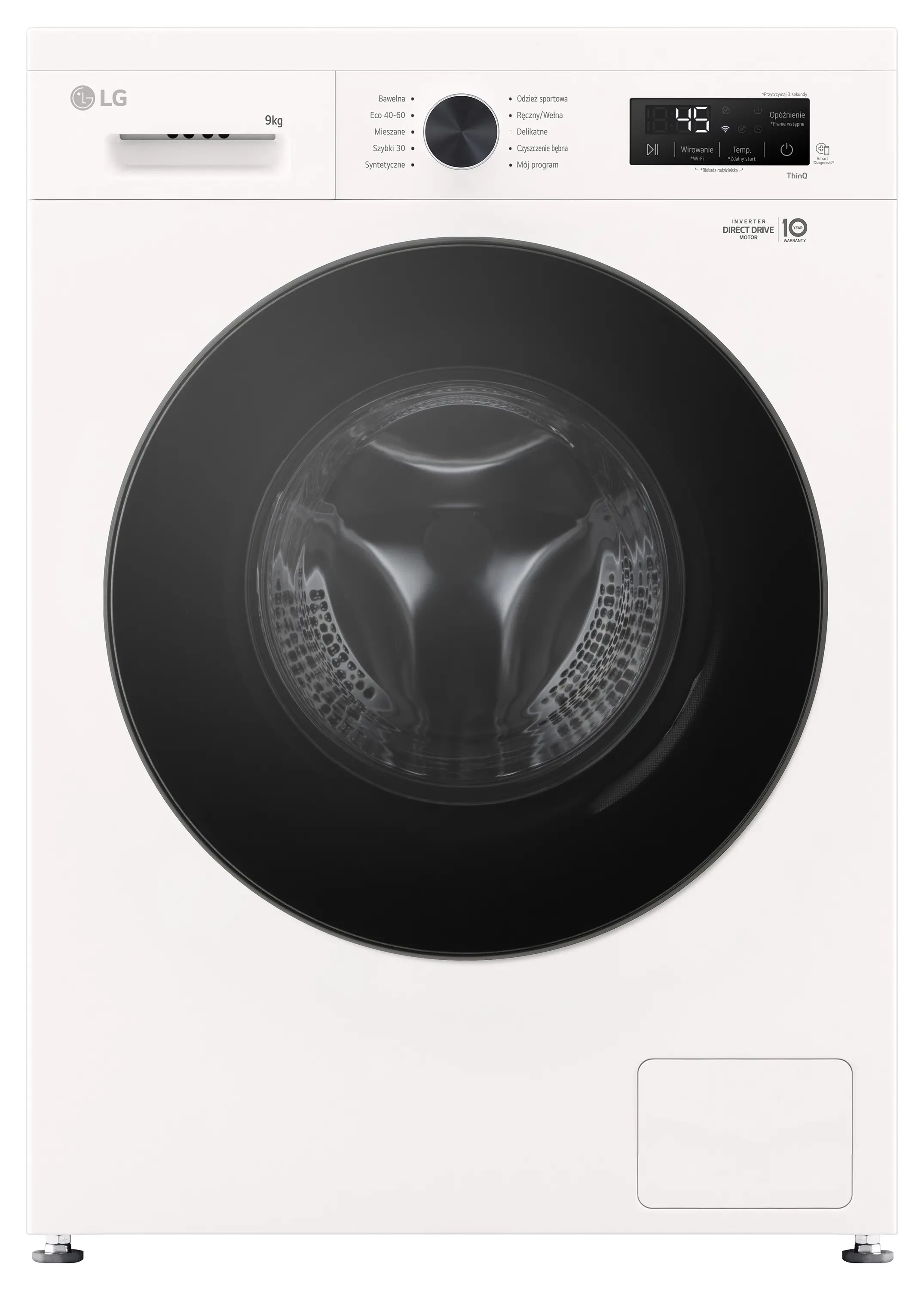 Pralka LG Seria 100 F4X1009NWB 9kg 1400obr/min Zdalne sterowanie