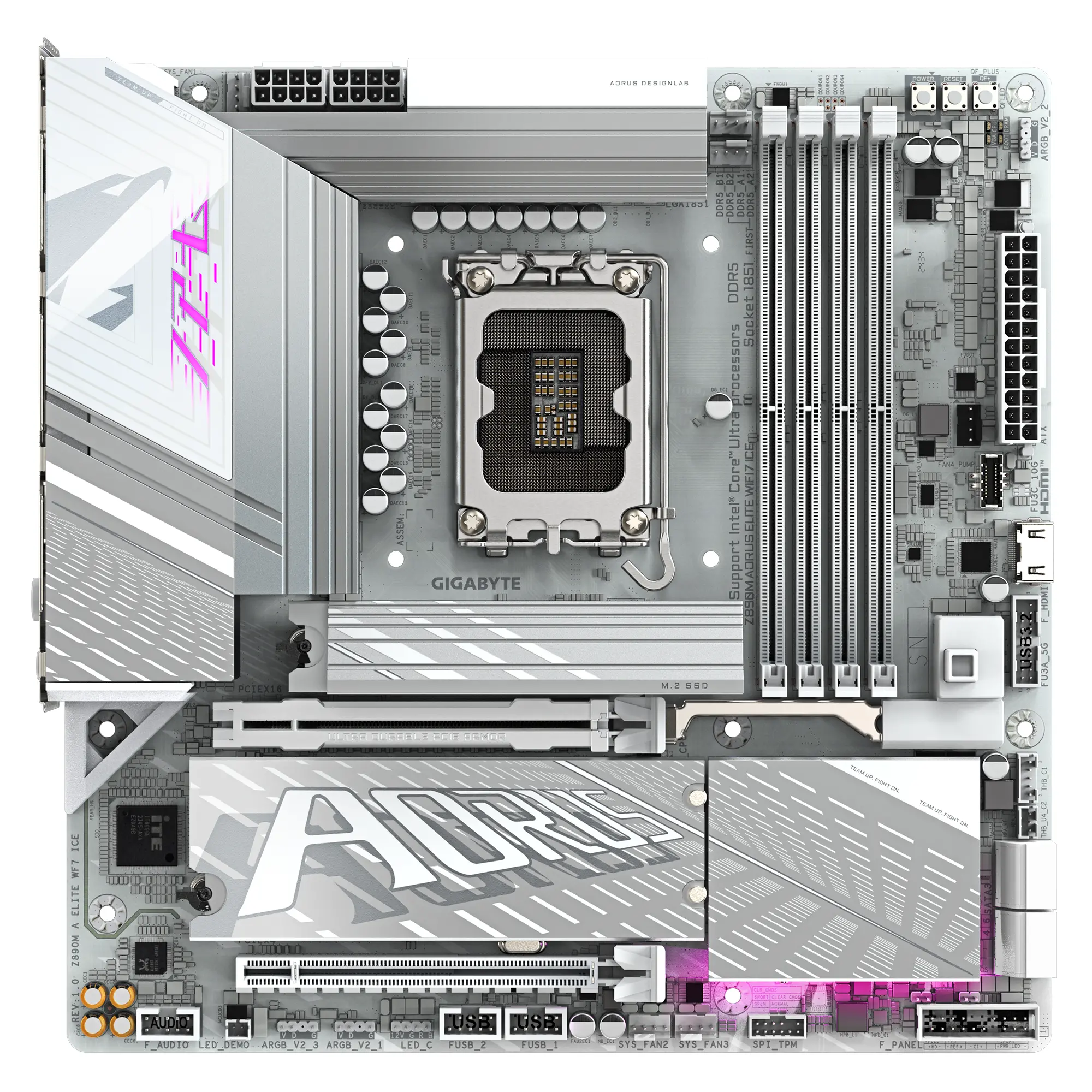 фото Материнская плата Gigabyte Z890M Aorus Elite WIFI7 ICE 1