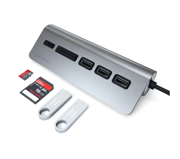 Satechi ST-TCHCRM USB-C Combo Hub Szary