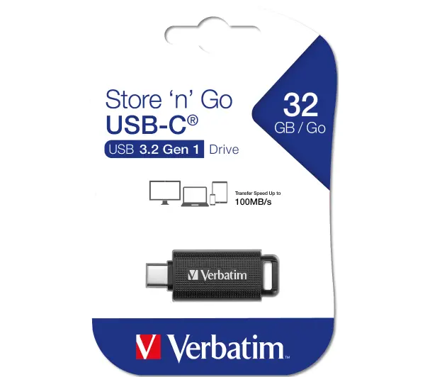 Verbatim Store'n'Go 32GB USB 3.2 Typ-C Czarny